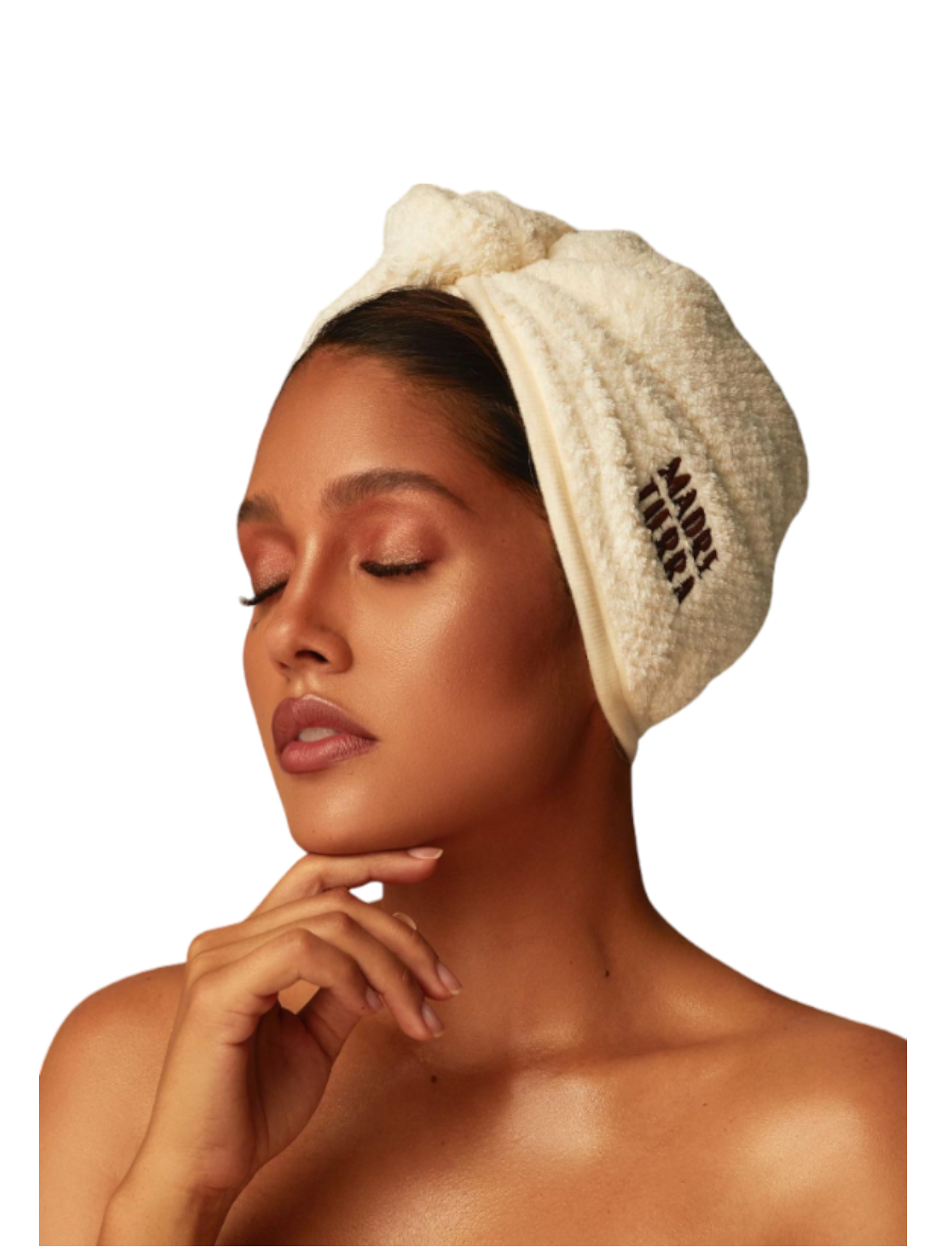 Microfiber Hair Towel - Champagne Color